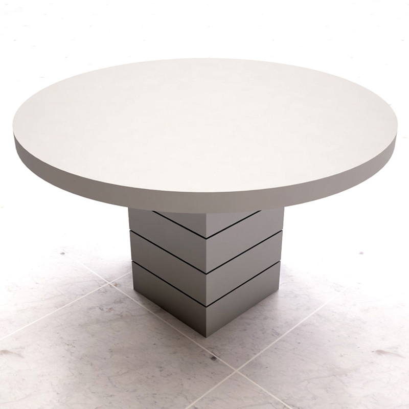 MESA REUNI�O REDONDA TAMPO ENCABE�ADO 45MM